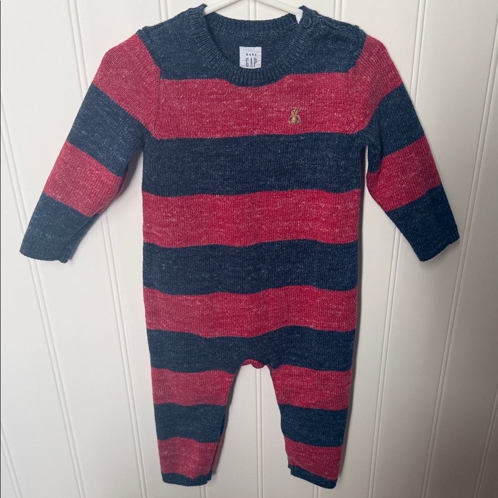 GAP Red and Blue Striped Kids Footie